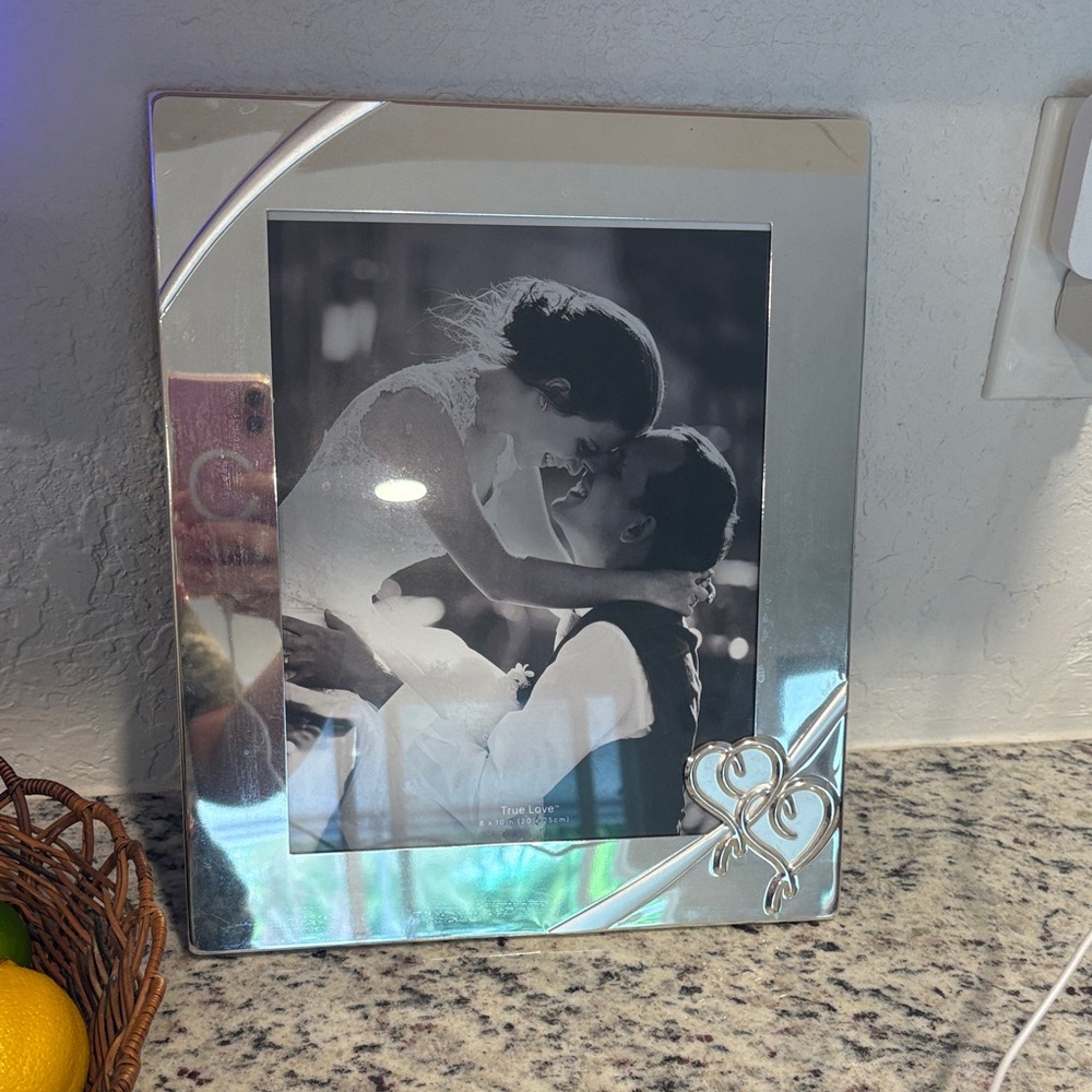 Lenox Silver Frame with Heart Accents